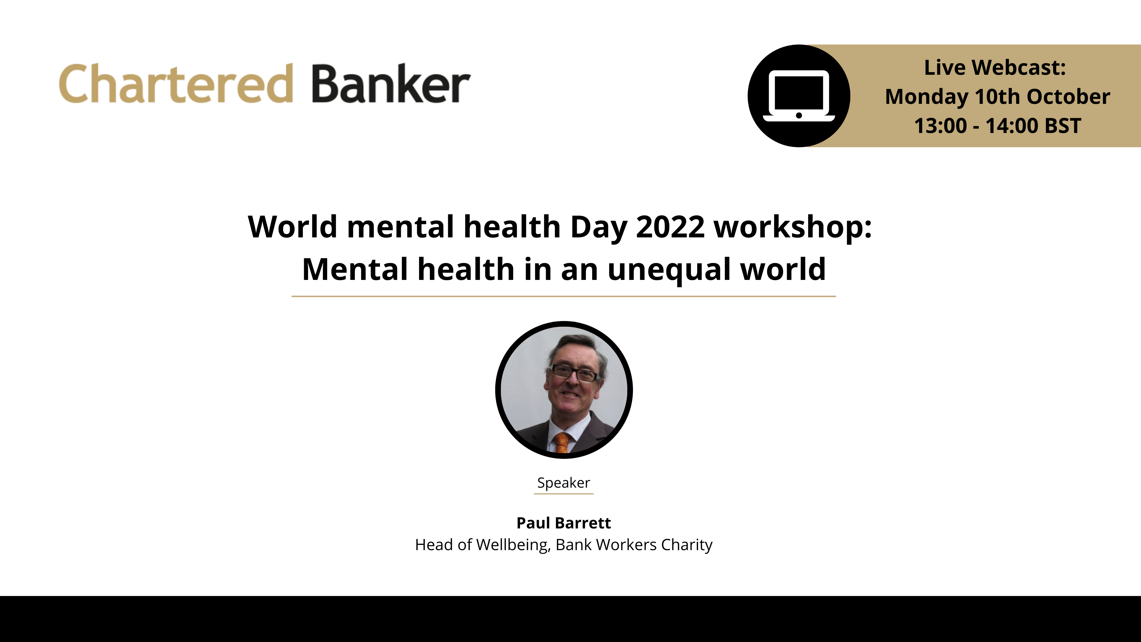 World mental health Day 2022 workshop: Mental health in an unequal world