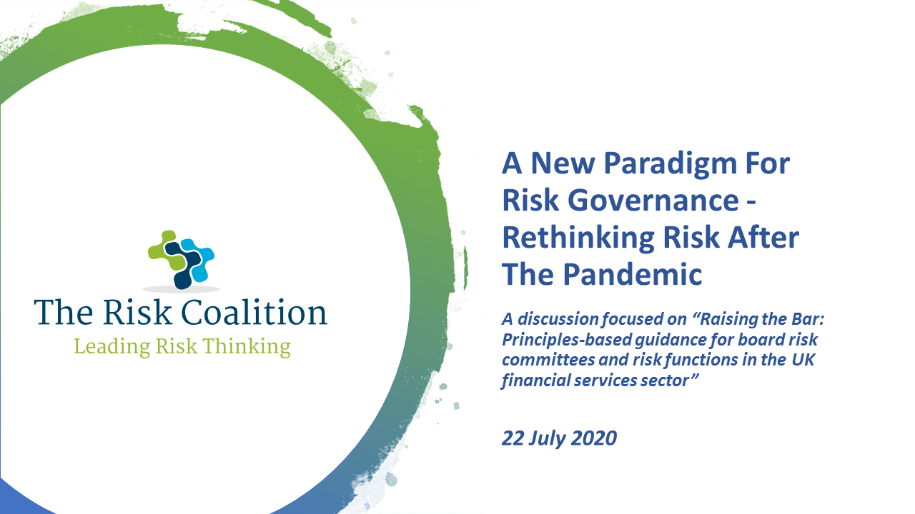 Webcast: A New Paradigm For Risk Governance - Rethinking Risk After The Pandemic