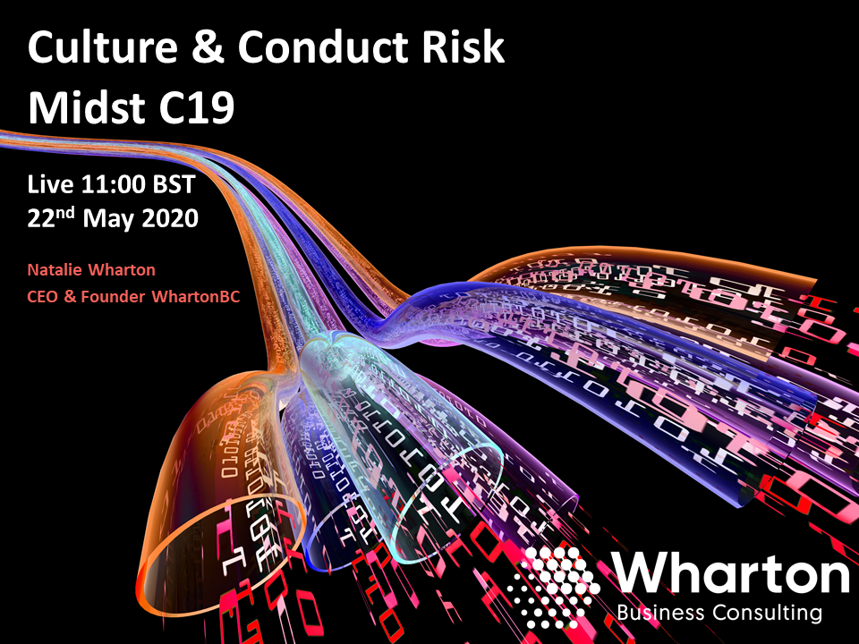 Webcast: How has Covid-19 impacted organisational culture, conduct and ultimately risk appetite?