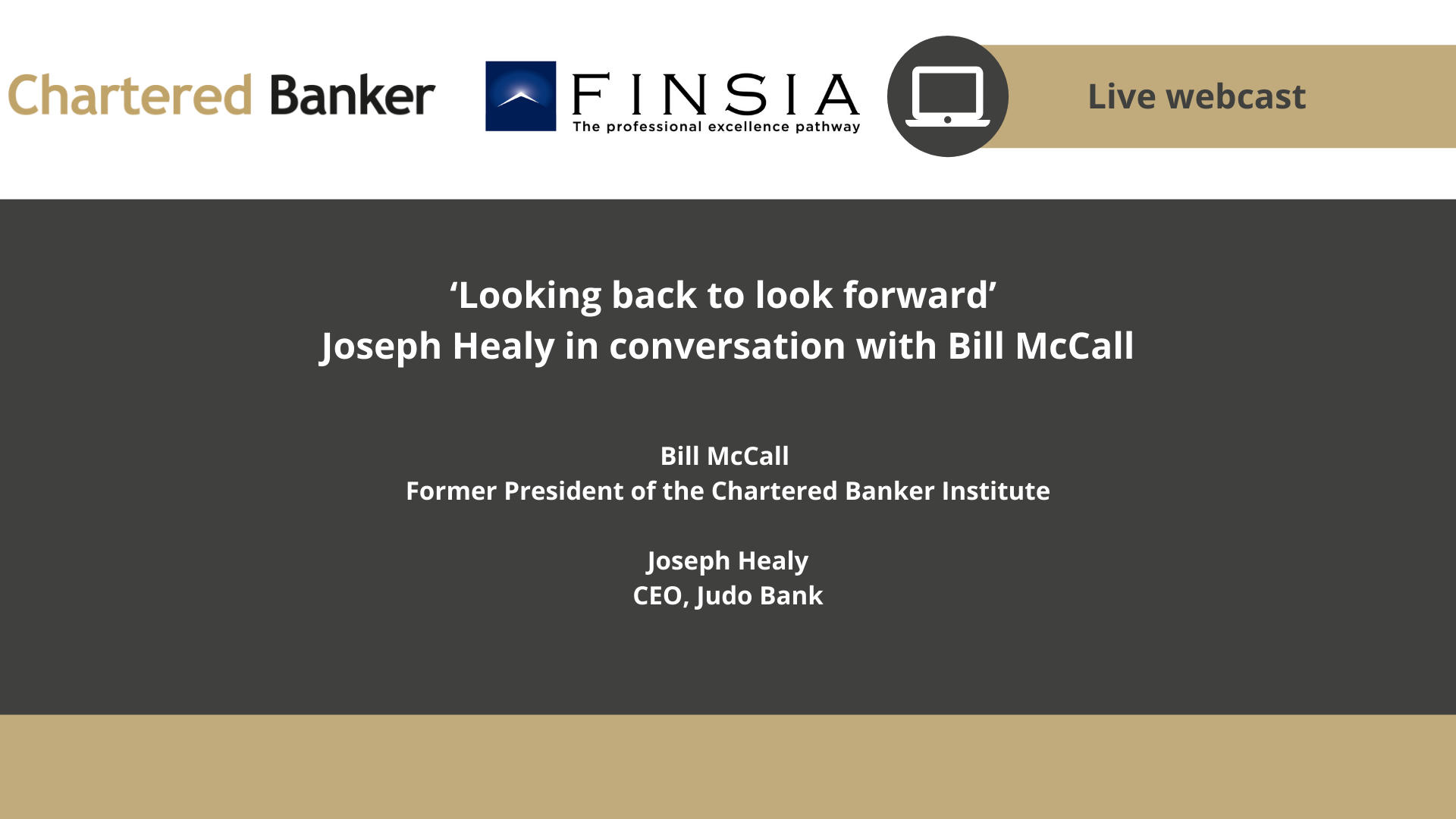 ‘Looking back to look forward’ Joseph Healy in conversation with Bill McCall