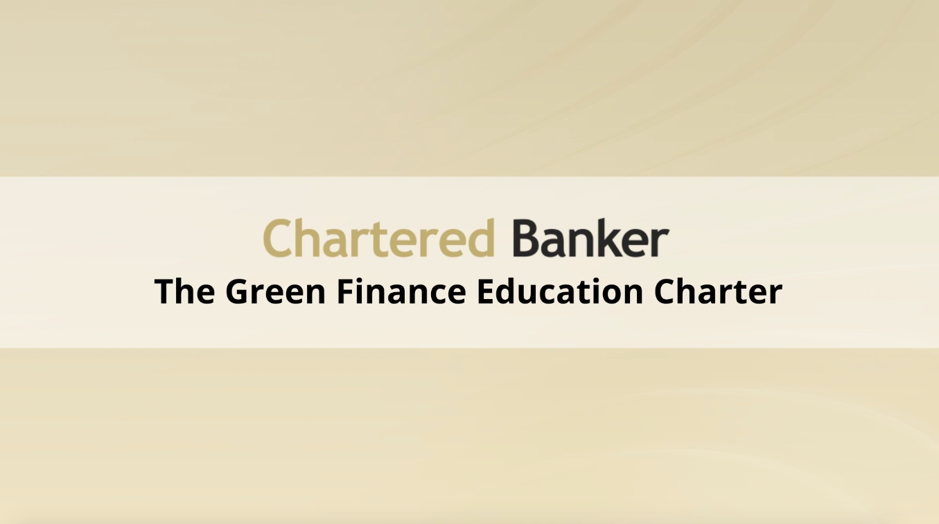 Green Finance Education Charter/ Sustainable Finance Education Charter- Simon Thompson 