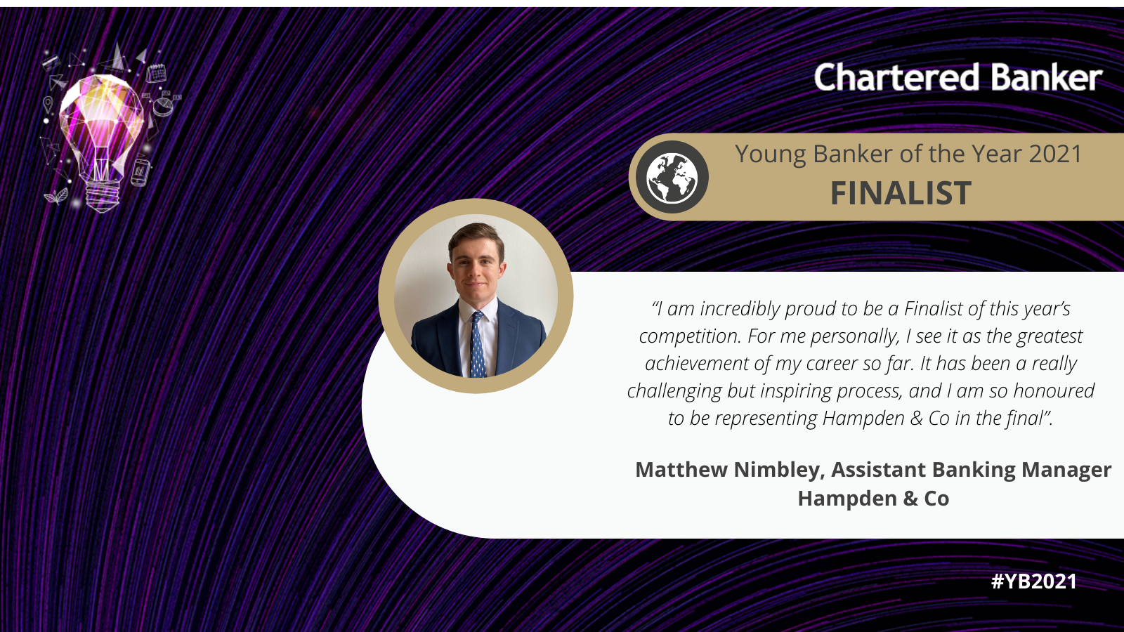 Young Banker of the Year 2021 - Matthew Nimbley's Proposal