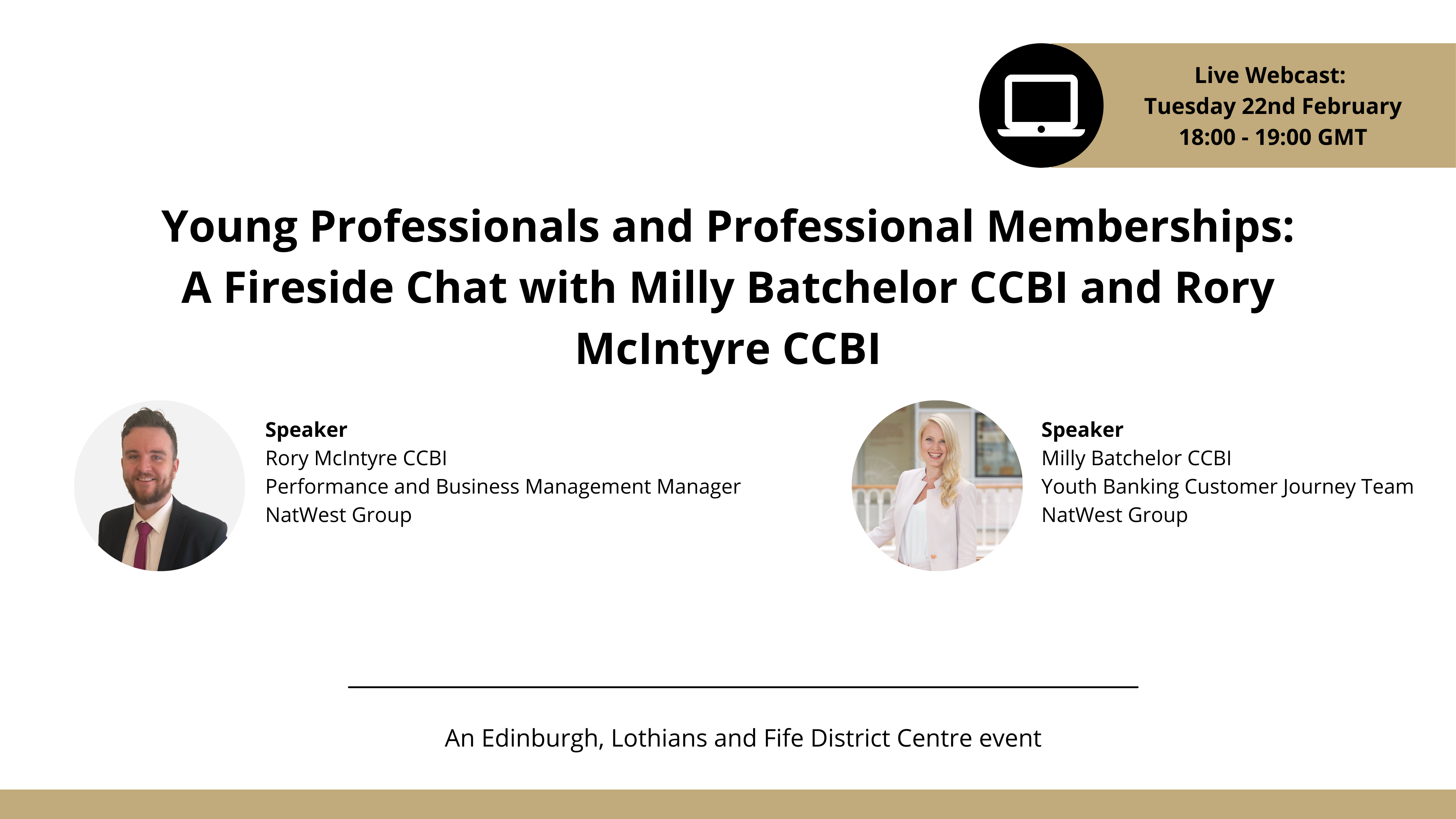 Young Professionals and Professional Memberships: A Fireside Chat with Milly Batchelor CCBI and Rory McIntyre CCBI