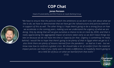 Jonas Persson, COP27 Chat