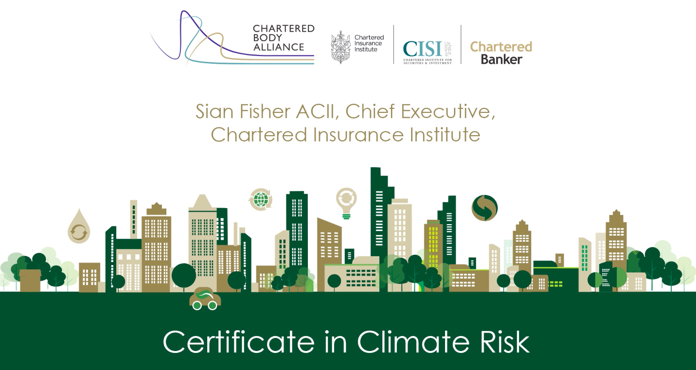 Sian Fisher ACII - Climate Risk Certificate launch
